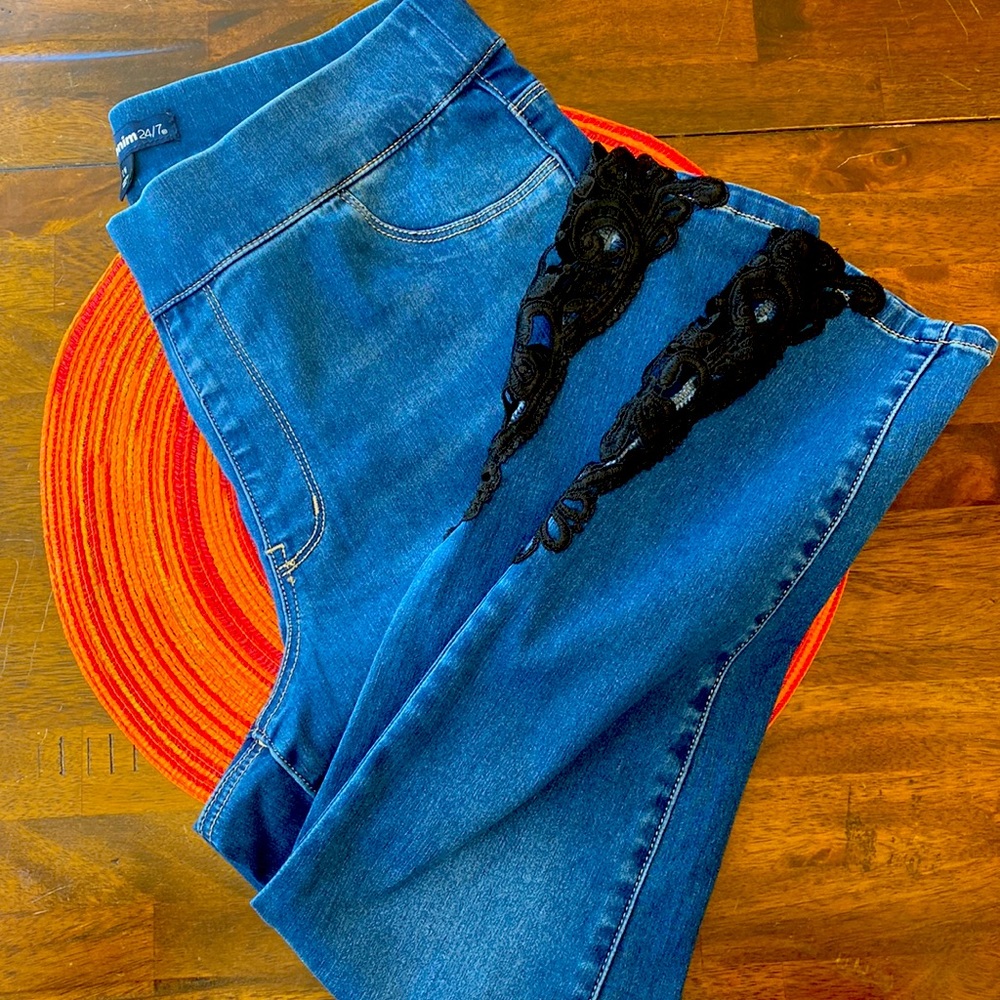 💙Jeggings with lace inserts💙